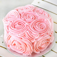 Lovey Dovey Rose Cake